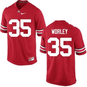 Men's Ohio State Buckeyes #35 Chris Worley Red Nike NCAA College Football Jersey March RQW5144QB